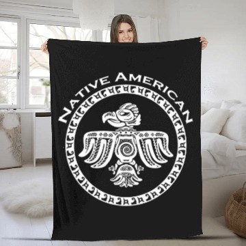 Discover Native American Thunderbird Symbol Indian Pattern Baseball Tees Fleece Blankets