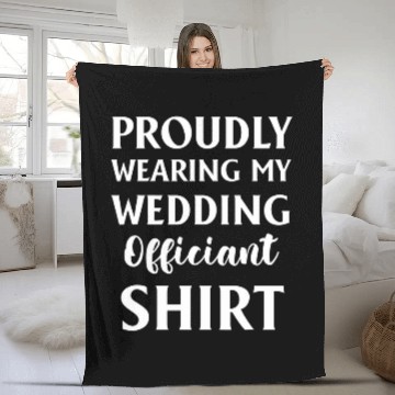 Discover Wedding Officiant Internet Ordained Minister 288 Fleece Blankets