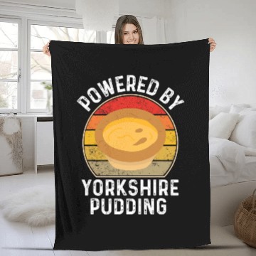 Discover Powered By Yorkshire Pudding Baseball Tees Fleece Blankets