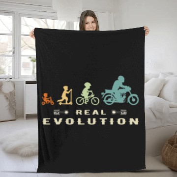 Discover Motorcycle Evolution Moped Accessories DDR Vehicles Zip Fleece Blankets