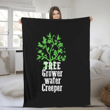 Discover Tree Grower Water Creeper I Garden Fleece Blankets