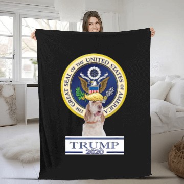 Discover Trump Dog English Setter Fleece Blankets