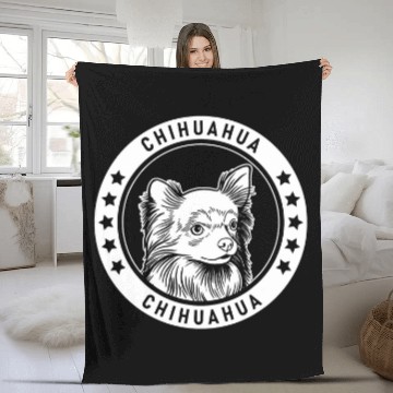 Discover Longhaired Chihuahua Fan design Baseball Tees Fleece Blankets