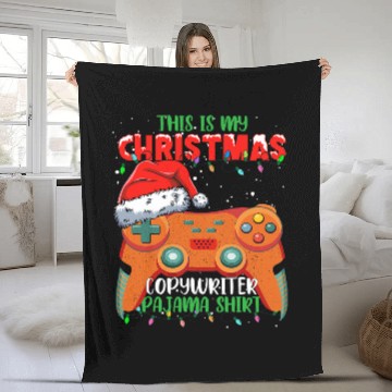 Discover This Is My Christmas Video Game Controller writer Fleece Blankets