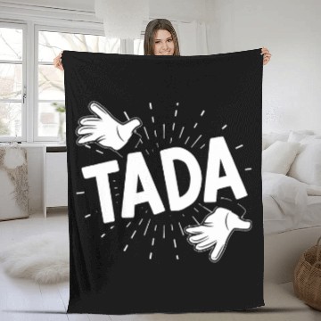 Discover Tada Magician Magic Tricks Wizardry Illusionist Wizard Fleece Blankets