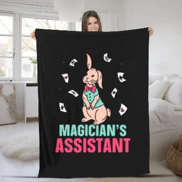 Discover Magicians Assistant Sorcerer Wizard Magic Trick Magician Fleece Blankets
