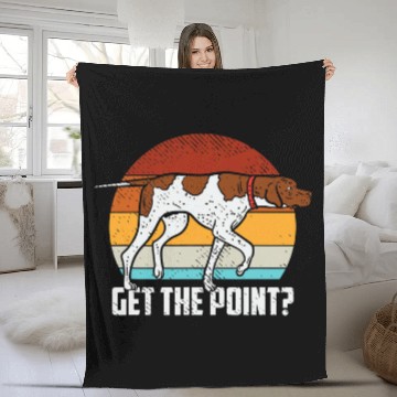 Discover Get The Point German Shorthaired Pointer Dog GSP Bird Dog Baseball Tees Fleece Blankets