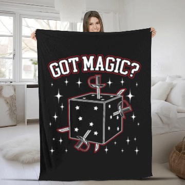 Discover Magician Magic Tricks Wizardry Illusionist Wizard 21 Fleece Blankets