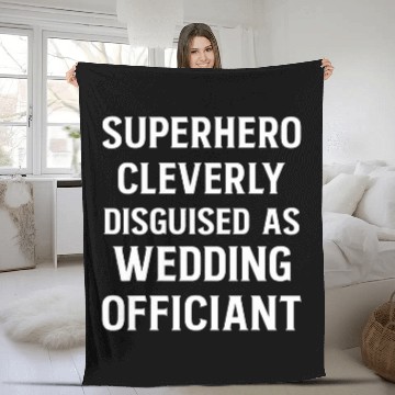 Discover Wedding Officiant Internet Ordained Minister 22 Fleece Blankets