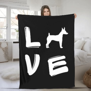 Discover Love Toy Fox Terrier Fleece Blankets