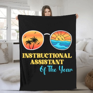 Discover Instructional Assistant Teacher Aide Instructional Coachs 2 Fleece Blankets