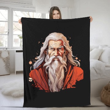 Discover Lao Tzu Anime Fleece Blankets
