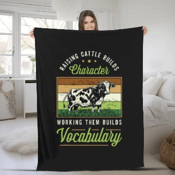 Discover Raising Cattle Builds Character Farm Animals Cattle Farming Fleece Blankets