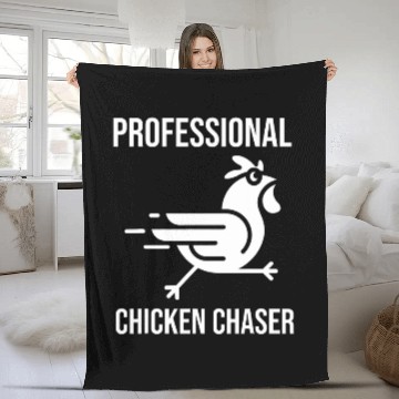 Discover Professional Chicken Chaser 2Funny Farmer Chicken Farm Baseball Tees Fleece Blankets
