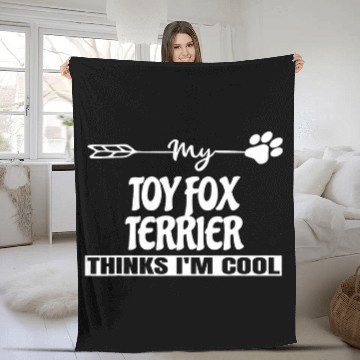 Discover Toy Fox Terrier Owners Fleece Blankets