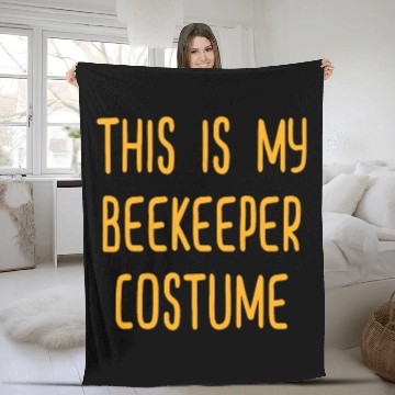 Discover This Is My Beekeeper Costume Outfit Beekeeping Fleece Blankets
