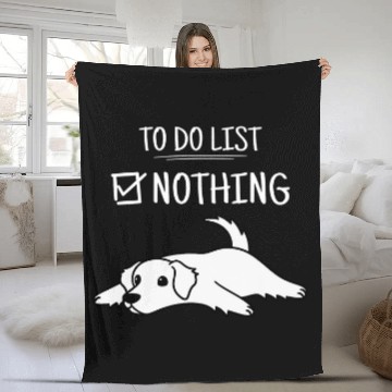 Discover To Do List Great Pyrenees Dog Fleece Blankets