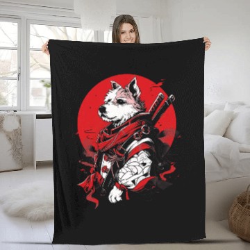 Discover Wire Fox Terrier Dog Ninja Samurai Transformation Cute Baseball Tees Fleece Blankets