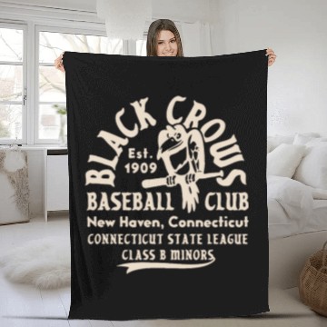 Discover vintages Crowes Defunct Connecticut New Haven Baseball Club Fleece Blankets