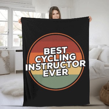 Discover vintages bests Cycling Instructor Ever Fleece Blankets