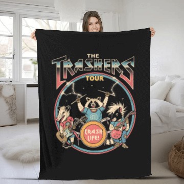 Discover The Trashers Tour Baseball Tees Fleece Blankets