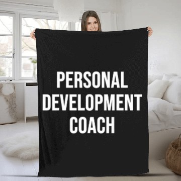 Discover Personal Development Coach Fleece Blankets