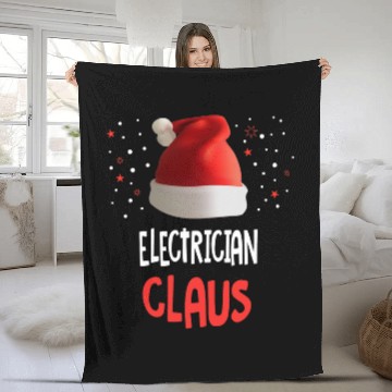 Discover The Electrician Claus Electrical Lineman Christmas Baseball Tees Fleece Blankets