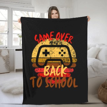 Discover Back To School Funny Game Over Teacher Student Fleece Blankets