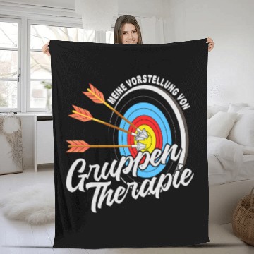 Discover My Introduction of Group Therapy Archery Zip Fleece Blankets