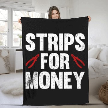 Discover Strips For Money Electrician 21 Fleece Blankets
