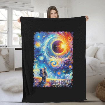 Discover View Totality April 8 2024 Astronomy Astronaut Solar Eclipse Baseball Tees Fleece Blankets