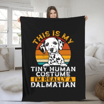Discover This Is My Tiny Human Costume IM Really A Dalmatian Baseball Tees Fleece Blankets