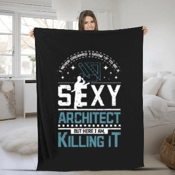 Discover Sexy Architect Fleece Blankets