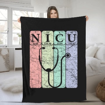 Discover NICU nurses Periodic Table Elements NICU nurses Nerdy Zip Fleece Blankets
