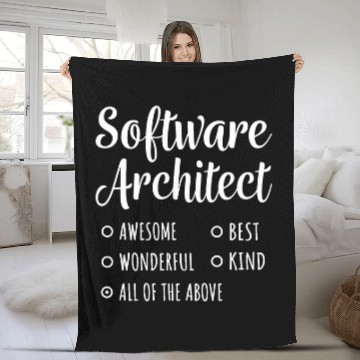 Discover Software Architect Funny Gift Baseball Tees Fleece Blankets