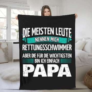 Discover Mens Father Lifeguard Fleece Blankets