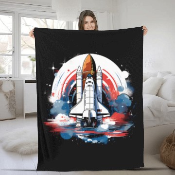 Discover Space Shuttle Science Astronomy 25 Baseball Tees Fleece Blankets