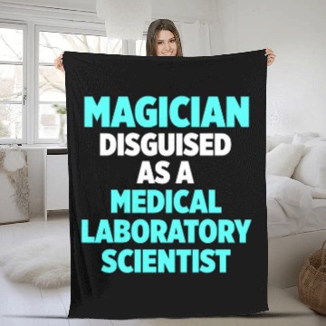 Discover medicals Laboratory Scientist Magician Technician Fleece Blankets