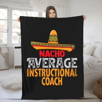 Discover Nacho Average Instructional Coachs Cinco De Mayo Mexican Baseball Tees Fleece Blankets
