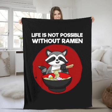 Discover Ramen Japanese noodles Fleece Blankets