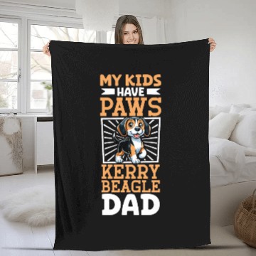 Discover Kerry Beagle Dad Baseball Tees Fleece Blankets