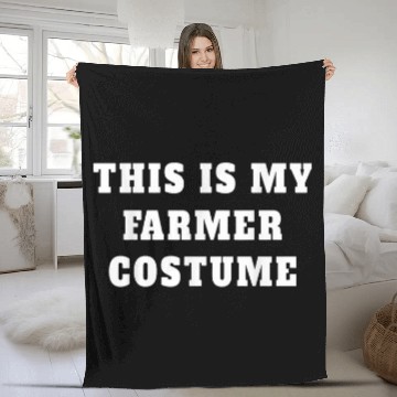 Discover This is my Farmer Costume Halloween Fleece Blankets