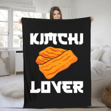 Discover Kimchi Lover Korean Chef Fleece Blankets