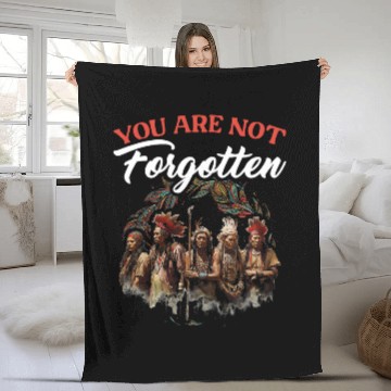 Discover Not Forgotten Indian Pride Tribe Native American Indigenous Fleece Blankets