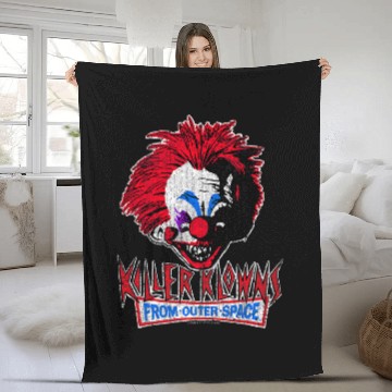 Discover Killer Klowns From Outer Space Rough Clown Fleece Blankets