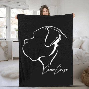 Discover Proud Cane Corso profile dog mom breed dog Fleece Blankets