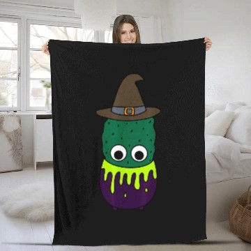 Discover Witchy Cactus In Cauldron Pot Baseball Tees Fleece Blankets