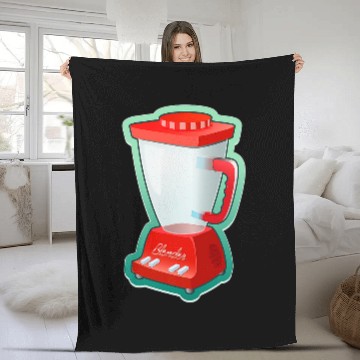 Discover Kitchen Appliance Chef Cocktail Funny Fleece Blankets