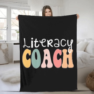 Discover Reading Teacher Interventionist Specialist Literacy Coach Fleece Blankets