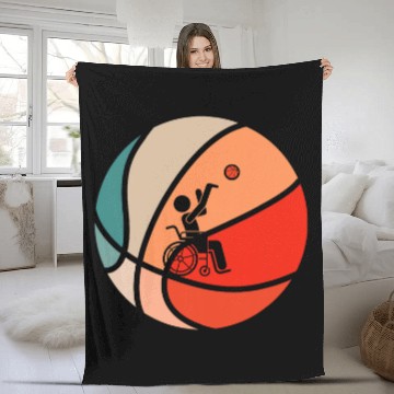 Discover Wheelchair Basketball Fleece Blankets